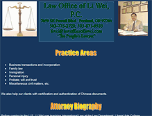 Tablet Screenshot of lawofficeofliwei.com